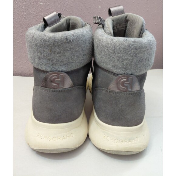 Cole Haan Grand ZG Field Hiker W29505 Grey Suede Lace Up Boots Womens 9.5B - Picture 4 of 10